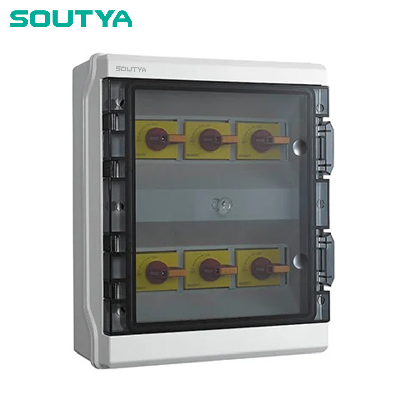 DC आइसोलेटर बक्स IP65 घेरा छ स्ट्रिङ
